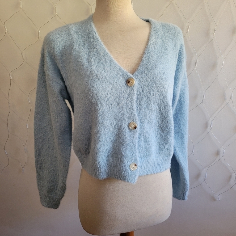 Miss Sparkling 2 Pc Sweater Set • New Tank & Cardigan • Furry • Fits Small Best